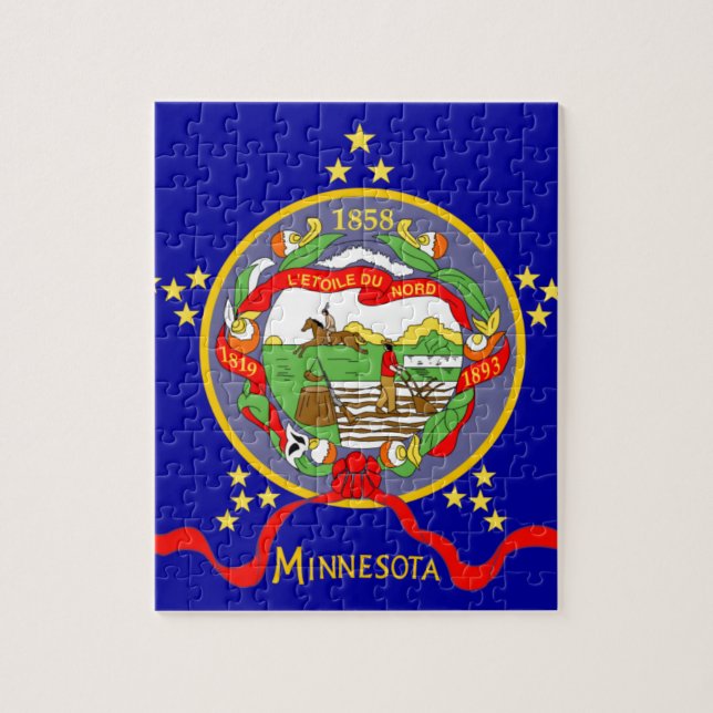 Puzzle Drapeau du Minnesota (Vertical)