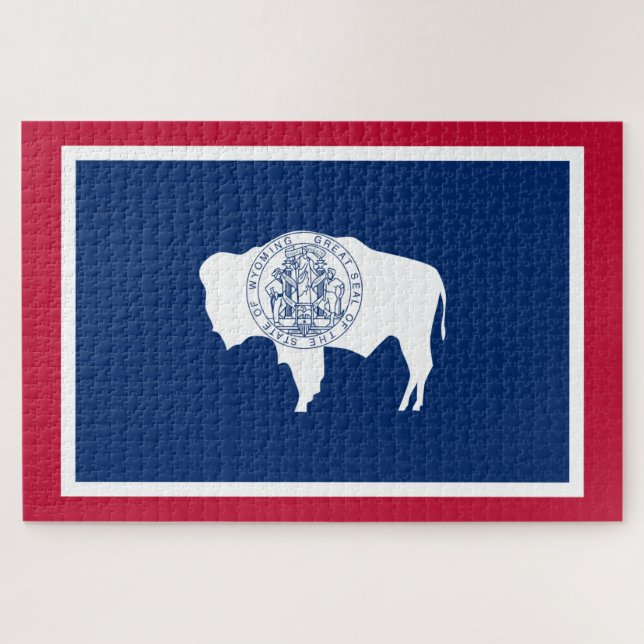 Puzzle Drapeau du Wyoming (Horizontal)