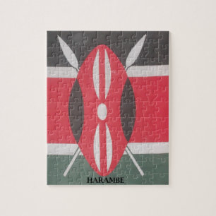 Puzzle Drapeau Harambe vintage Kenya