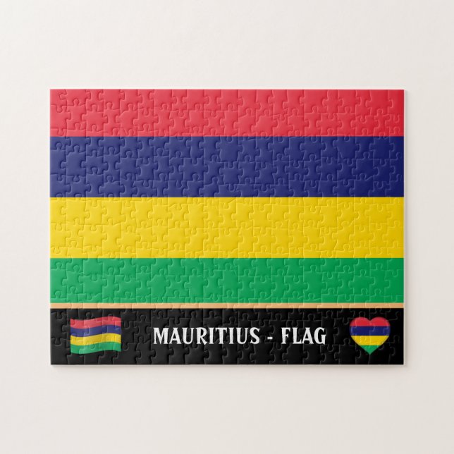 Puzzle Drapeau mauricien / Pays mauricien / Maurice (Horizontal)