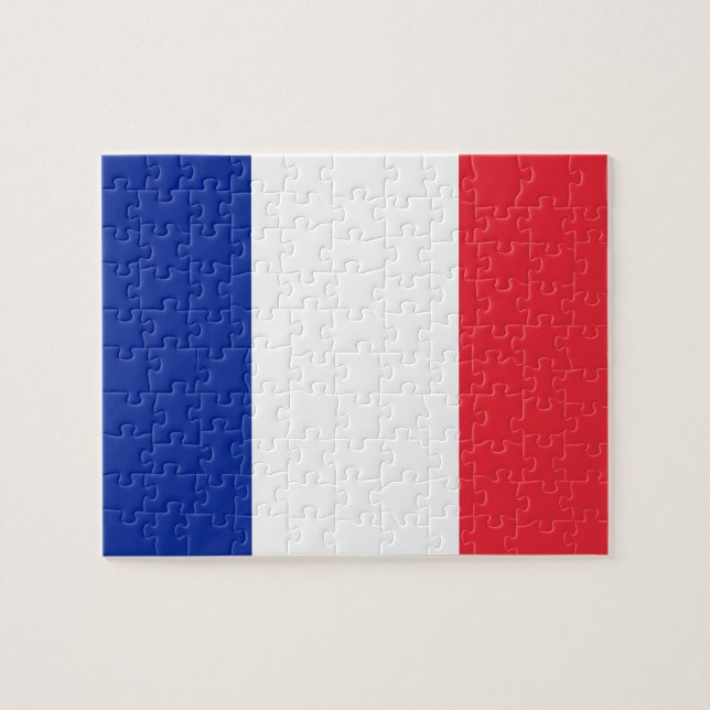 Puzzle Drapeau national du monde de la France (Horizontal)