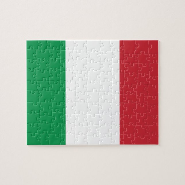 Puzzle Drapeau national du monde de l'Italie (Horizontal)