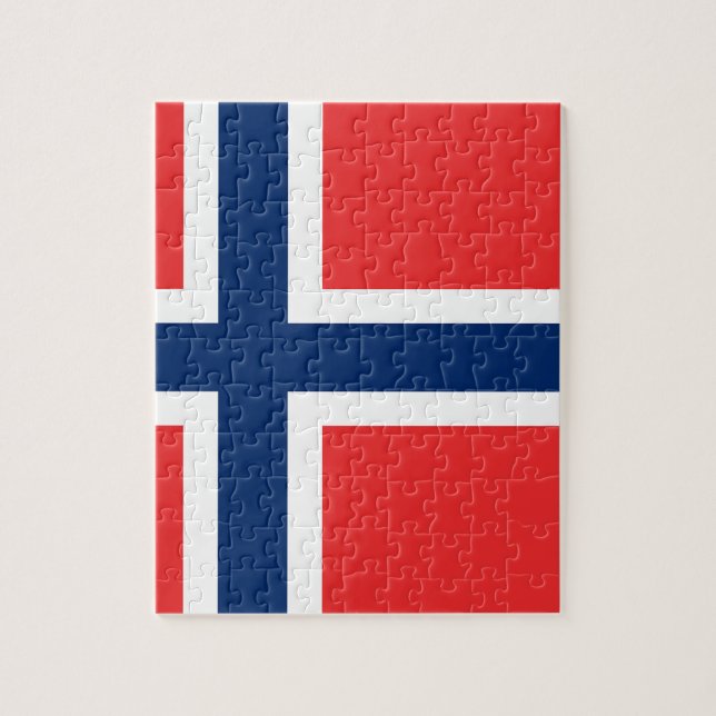 Puzzle Drapeau norvégien (Vertical)