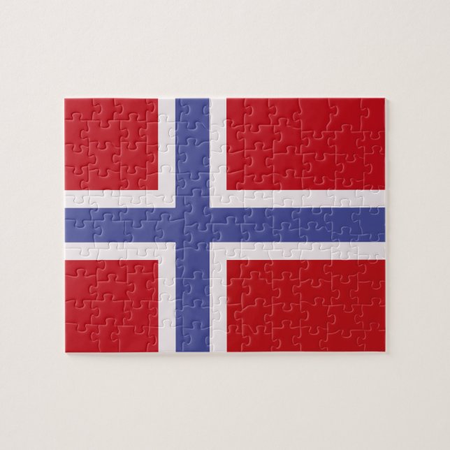 Puzzle Drapeau norvégien (Horizontal)