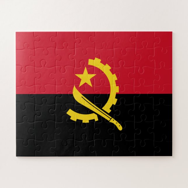 Puzzle Drapeau patriotique angolais (Horizontal)