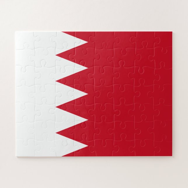 Puzzle Drapeau patriotique de Bahreïn (Horizontal)