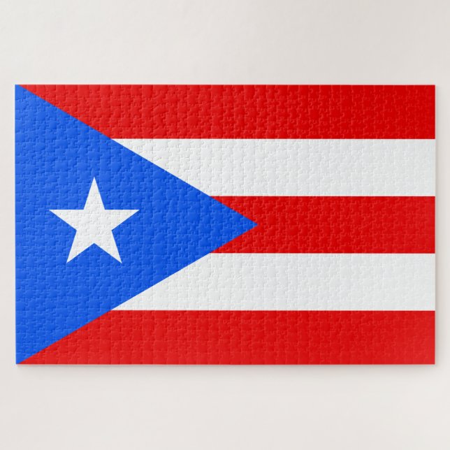 Puzzle Drapeau portoricain (Porto Rico) (Horizontal)