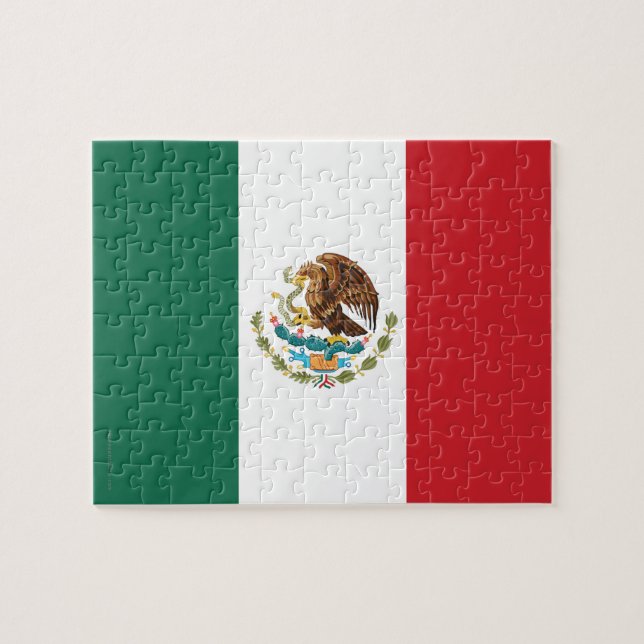 Puzzle Drapeau simple du Mexique (Horizontal)