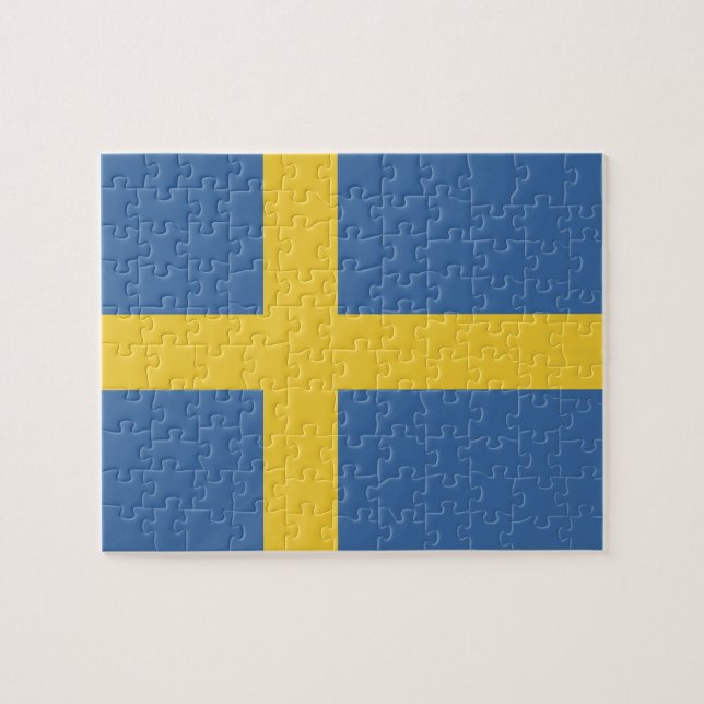 Puzzle Drapeau suédois (Horizontal)