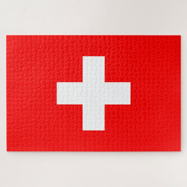 Puzzle Drapeau Suisse (Horizontal)