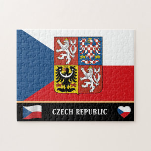 Puzzle Drapeau Tchèque & Pays Tchèque / République Tchèqu