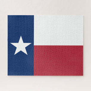 Puzzle Drapeau Texas Rouge Blanc Bleu