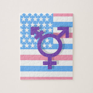 Puzzle Drapeau transgenre