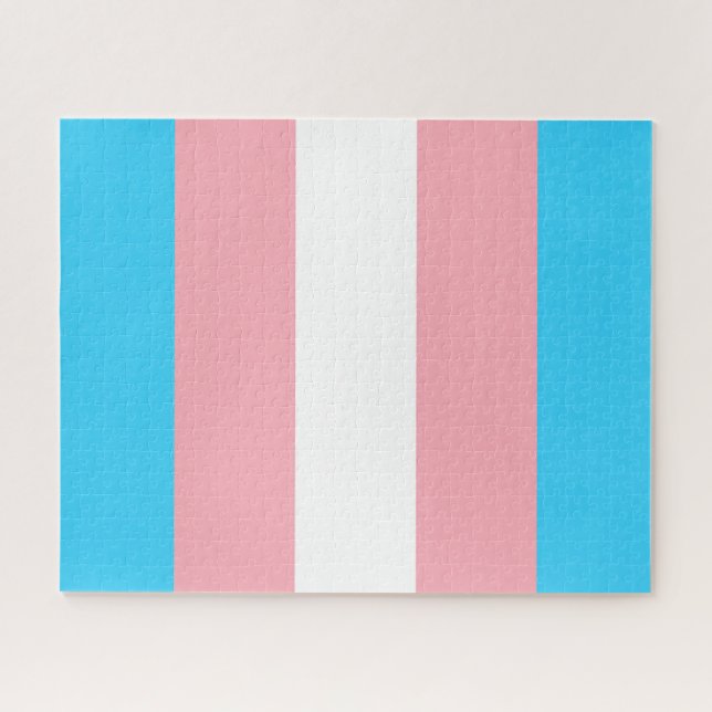 Puzzle Drapeau transgenre LGBTQIA+ (Horizontal)