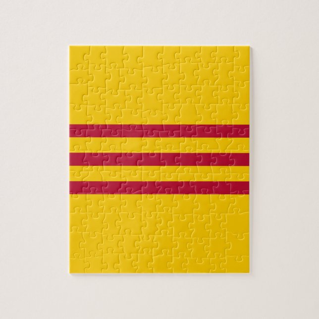 Puzzle Drapeau vietnamien du sud - đỏ de sọc de Ba de (Vertical)
