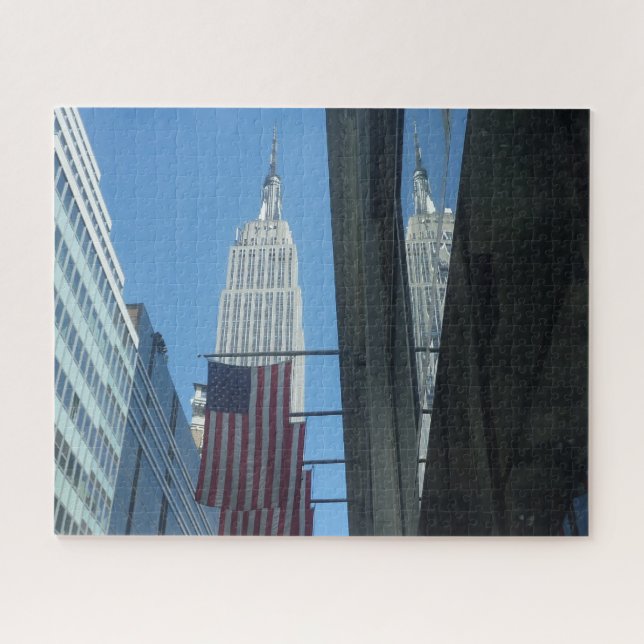 Puzzle drapeaux de l'empire state (Horizontal)