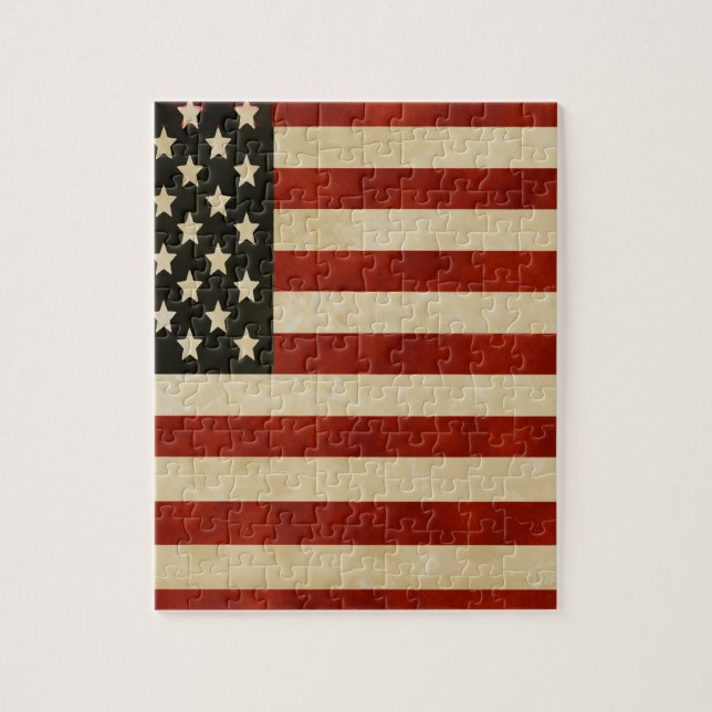 Puzzle Drapeaux vintages américains (Vertical)