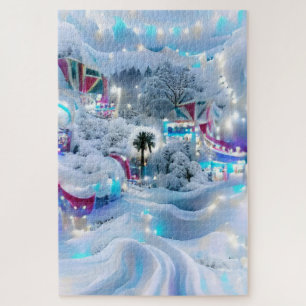 Puzzle Dreamy Winter Wonderland Lumières