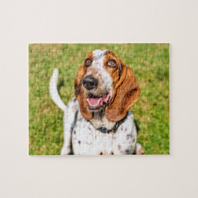 Puzzle Drôle chien Basset Hound (Horizontal)