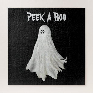 Puzzle Drôle Fantôme D'Halloween Dessin Passé