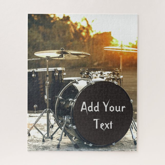 Puzzle Drum Kit Drummer Rock Personnaliser la Personnalis (Vertical)
