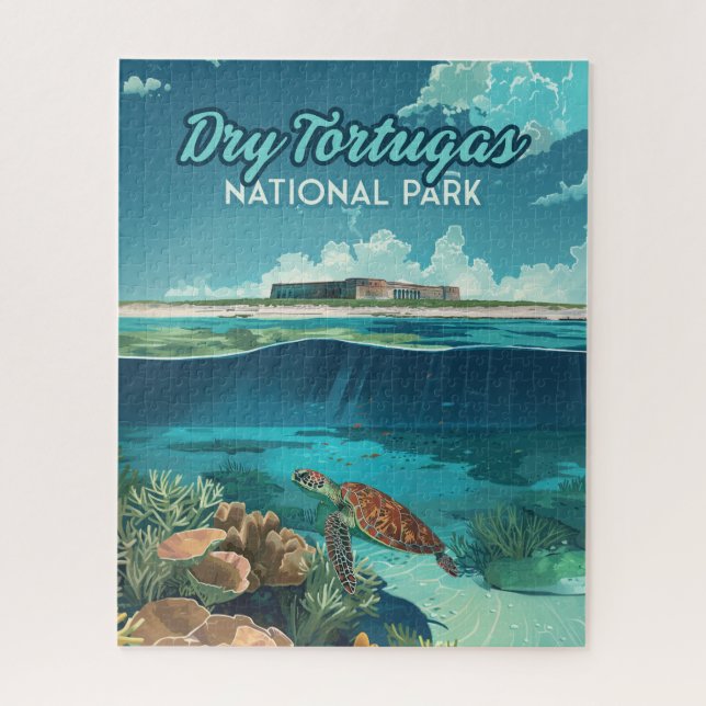 Puzzle Dry Tortugas Parc National Floride Turtle (Vertical)