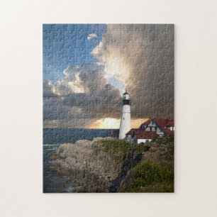 Puzzle du beau phare sur l'océan