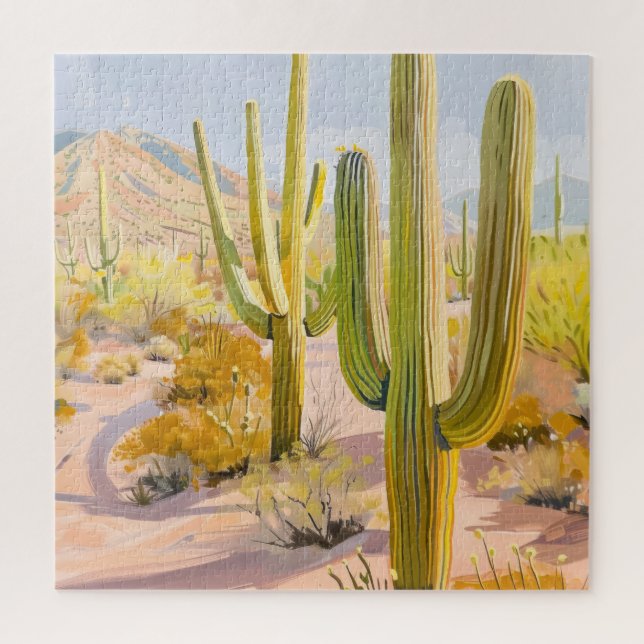 Puzzle du désert de cactus - Puzzle du Sud-Ouest (Vertical)