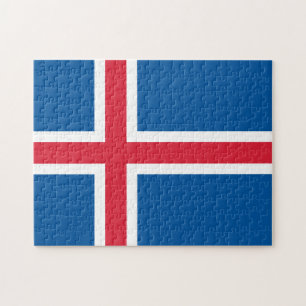 Puzzle du drapeau islandais