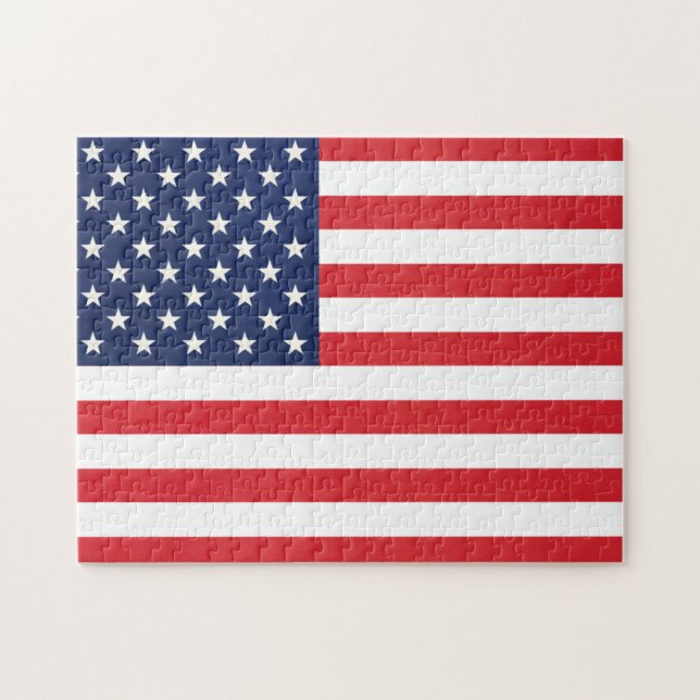 Puzzle du drapeau patriotique américain (Horizontal)