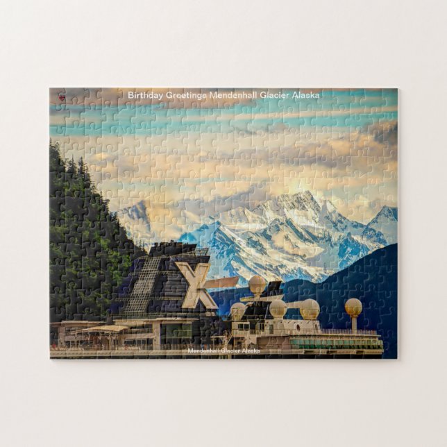 Puzzle du glacier Mendenhall Alaska (Horizontal)