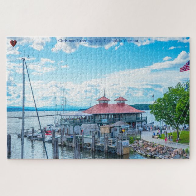 Puzzle du lac Champlain Vermont Jigsaw (Horizontal)
