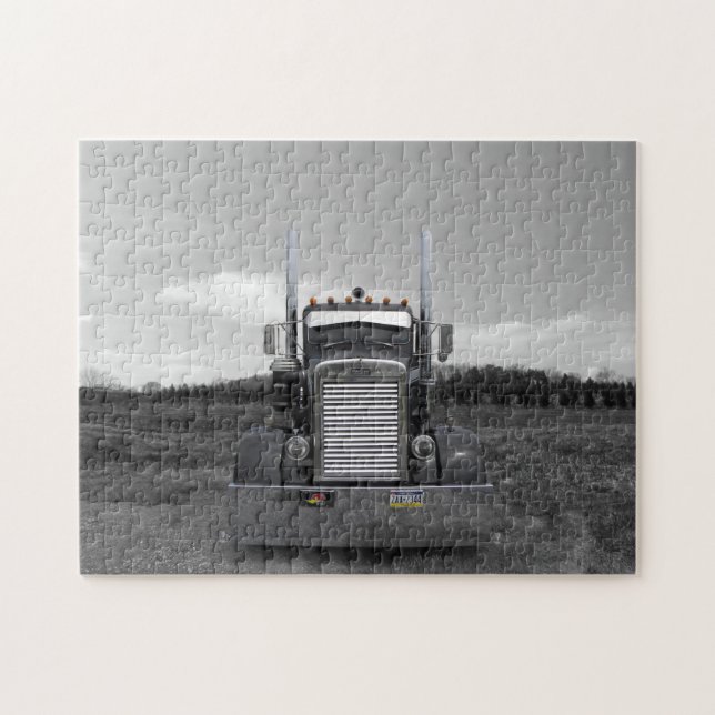 Puzzle du nez b/w d'aiguille de Peterbilt (Horizontal)