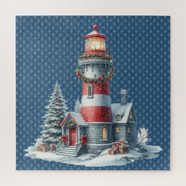 Puzzle du phare de Noël (Vertical)