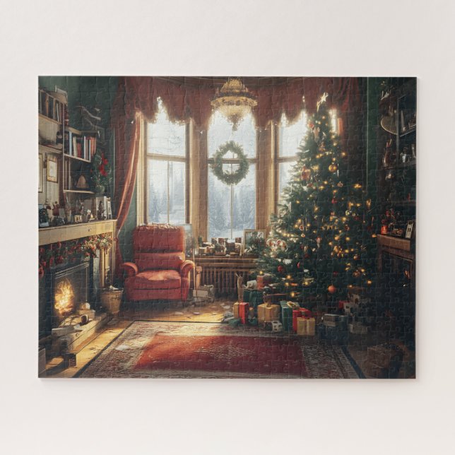Puzzle du salon de Noël (Horizontal)