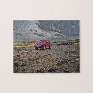 Puzzle du sud d'aventure de jeep d'Hawaï de point