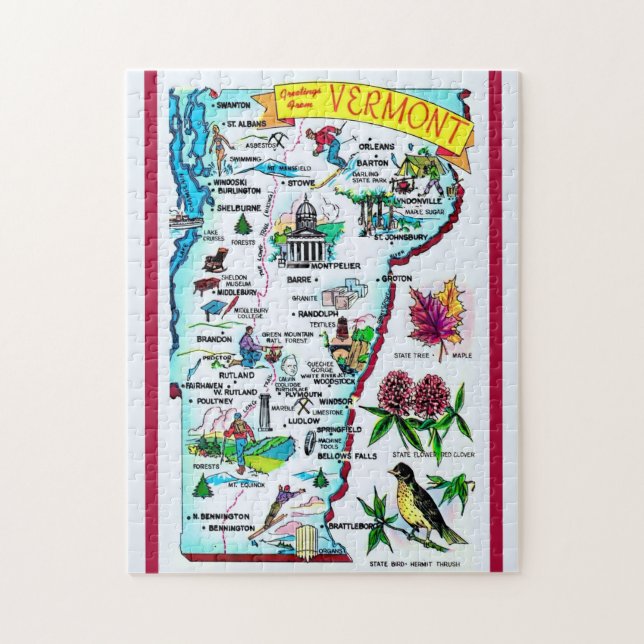 Puzzle du Vermont (Vertical)
