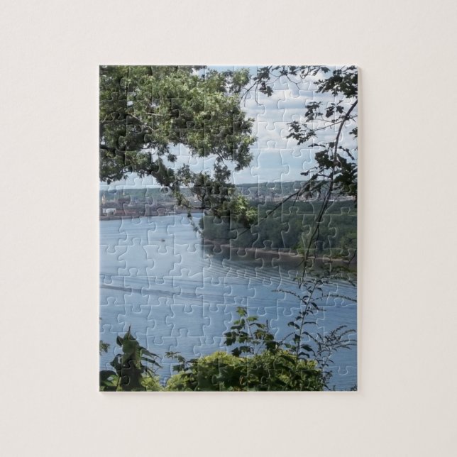 Puzzle Dubuque Iowa du fleuve Mississippi (Vertical)