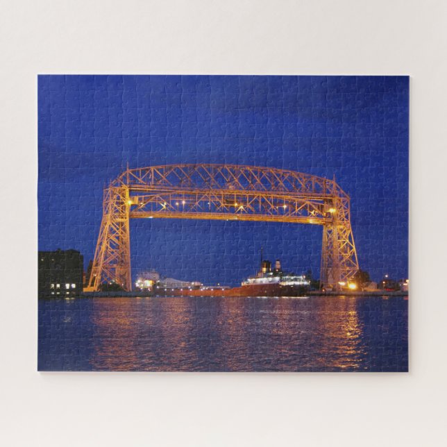 Puzzle Duluth Aerial Lift Bridge & John G. Munson (Horizontal)