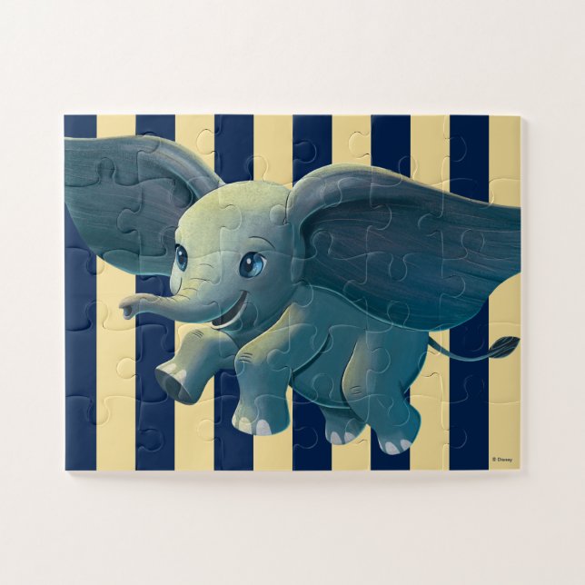 Puzzle Dumbo | Flying Dumbo Peint Art (Horizontal)