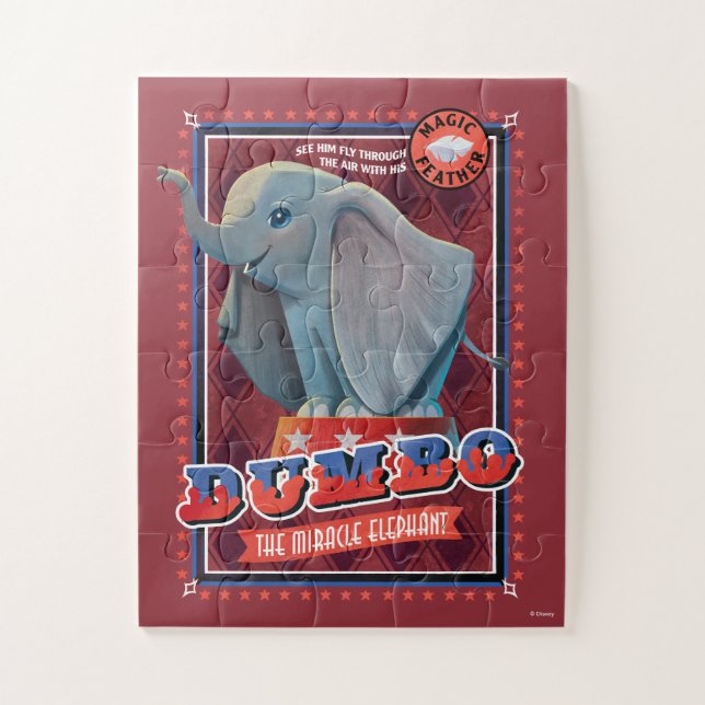 Puzzle Dumbo | "L'éléphant miracle" Circus Art (Vertical)