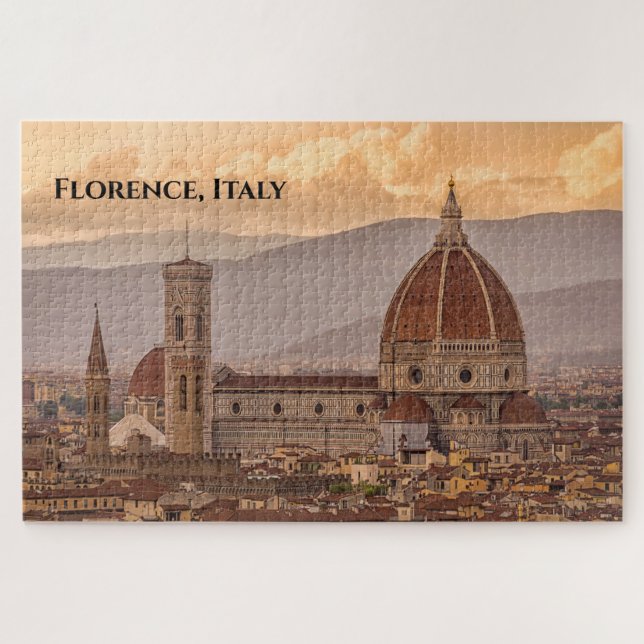 Puzzle Duomo di Firenze Florence Italie Design (Horizontal)