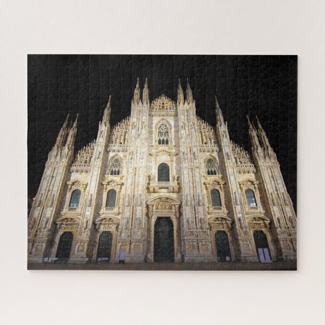 Puzzle Duomo di Milano à la nuit - 16x20 - 520 pcs. (Horizontal)