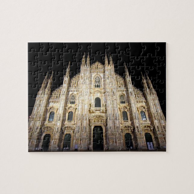 Puzzle Duomo di Milano à la nuit - 8x10 - 110 pc (Horizontal)