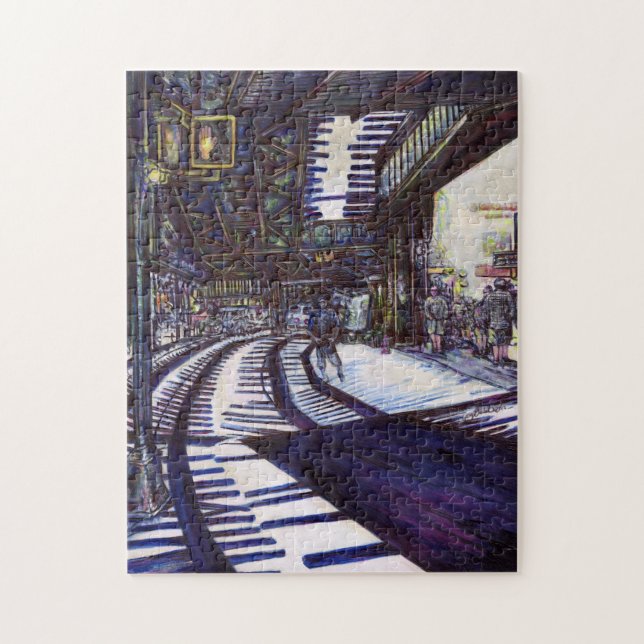 Puzzle Dusting the Piano (Vertical)