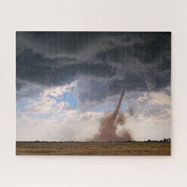 Puzzle Dusty Tornado and Ominous Clouds in New Mexico (Horizontal)