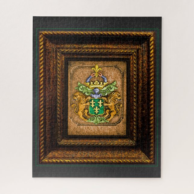 Puzzle Dutch van Westervelt Famille Armoiries encadrées (Vertical)