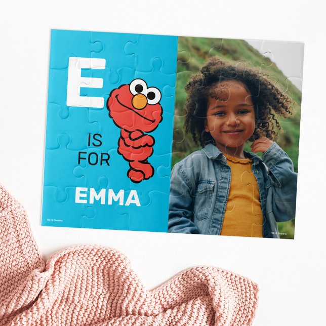 Puzzle E personnalisée est pour Elmo | Photo (Créateur téléchargé)