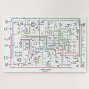 Puzzle E Type Jag, Diagramme De Câblage.