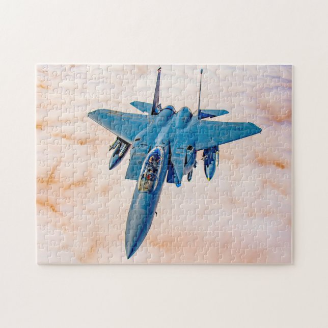 Puzzle EAGLE DE GRÈVE F-15E (11x14 POUCES) (Horizontal)